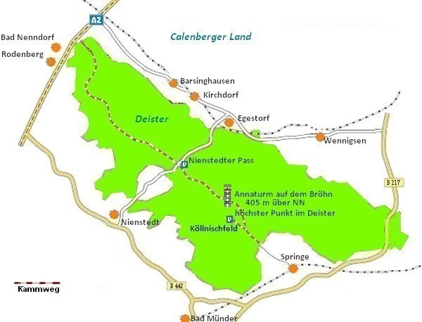 Karte Annaturm Deister Karte Annaturm Deister